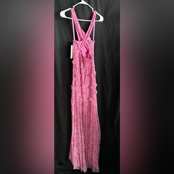 Mac Duggal 93688 EMBELLISHED ILLUSION CAPE SLEEVE TRUMPET GOWN - Picture 3 of 5